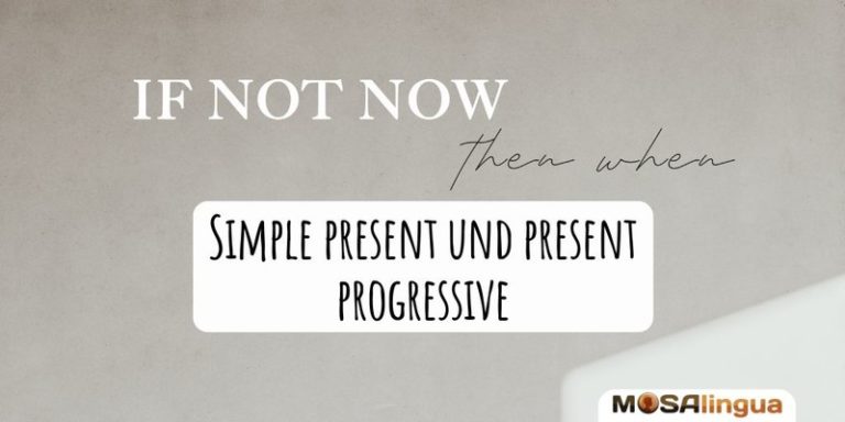 Simple present und present progressive