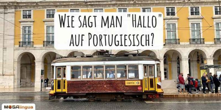 Hallo auf Portugiesisch