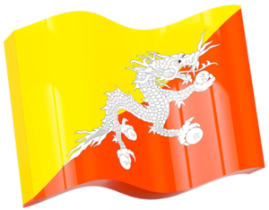 Drapeaux du monde : Bhoutan