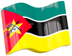 die kuriose Flagge von Mosambik