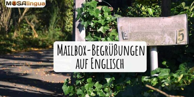 Mailbox-Begrüßungen auf Englisch