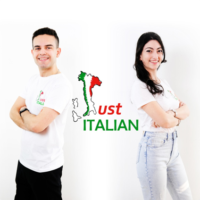 Just Italian podcast logo