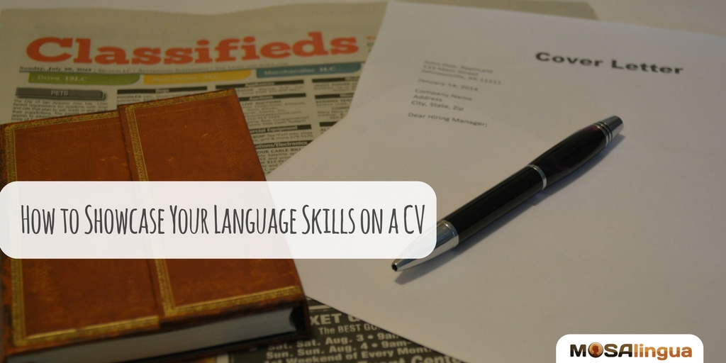 language skills on a CV
