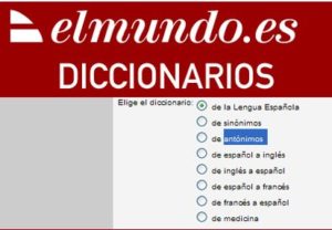 el mundo online spanish dictionary search bar