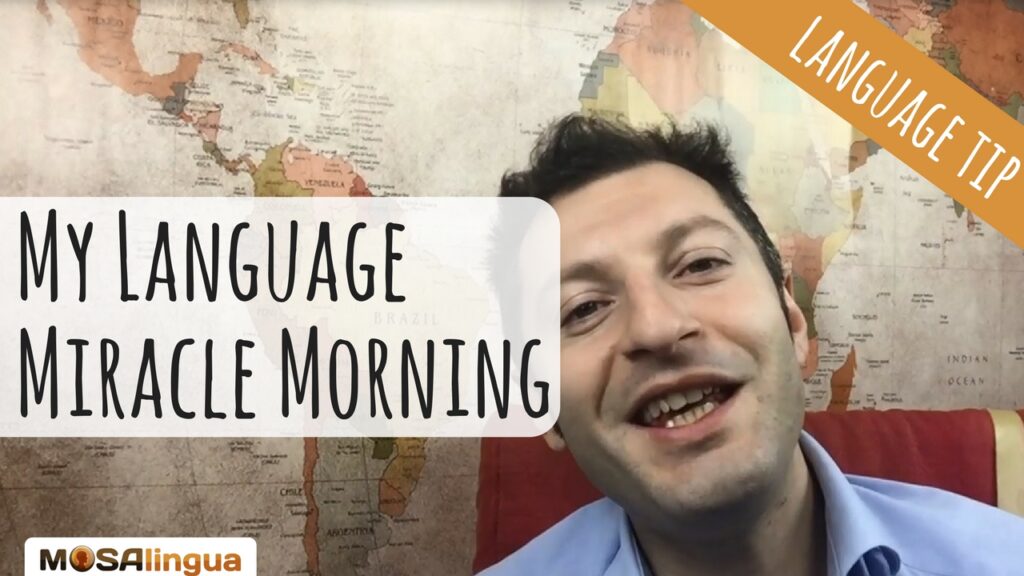 morning routine for learning languages