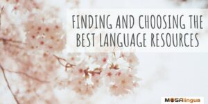 how to find and choose language resources cherry blossoms