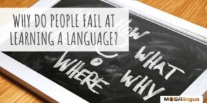 Why do people fail at learning a language