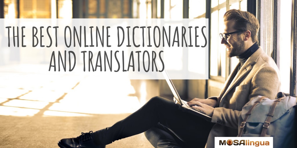 Best online translators and online dictionaries mosalingua man with computer