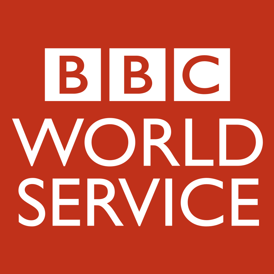 Logo with text that reads: BBC World Service.