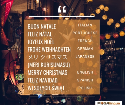 Merry Christmas in 8 languages