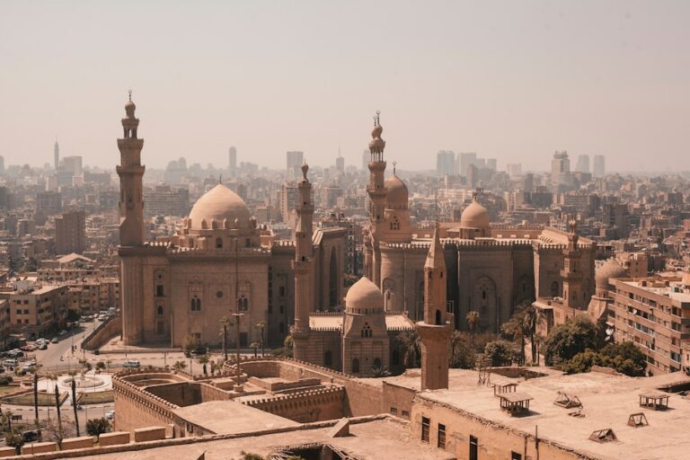 The Mosque-Madrasa of Sultan Hasan and Al-Rifa'i Mosque in Cairo, Egypt.