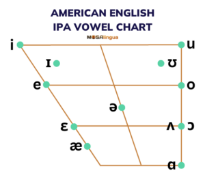 IPA Symbol vowel chart for American English