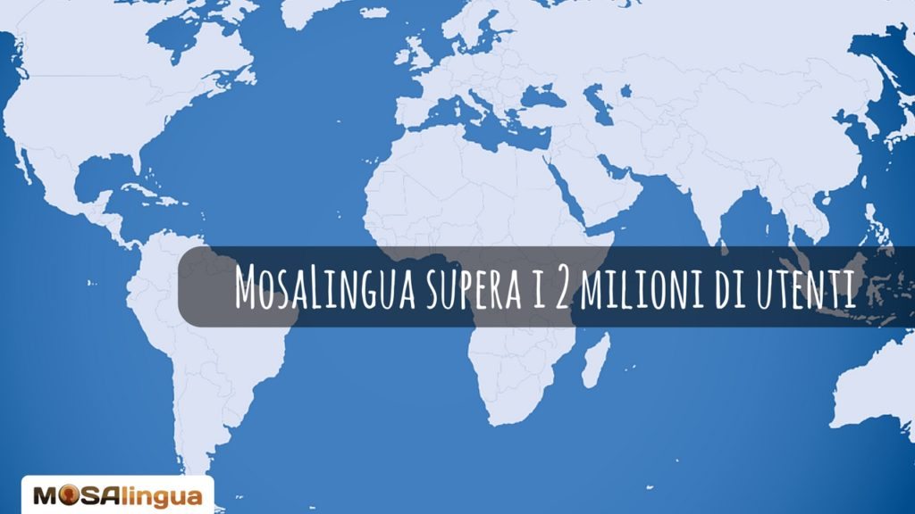 MosaLingua ha superato i 2 milioni di utenti