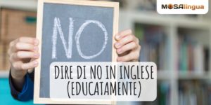 dire no in inglese