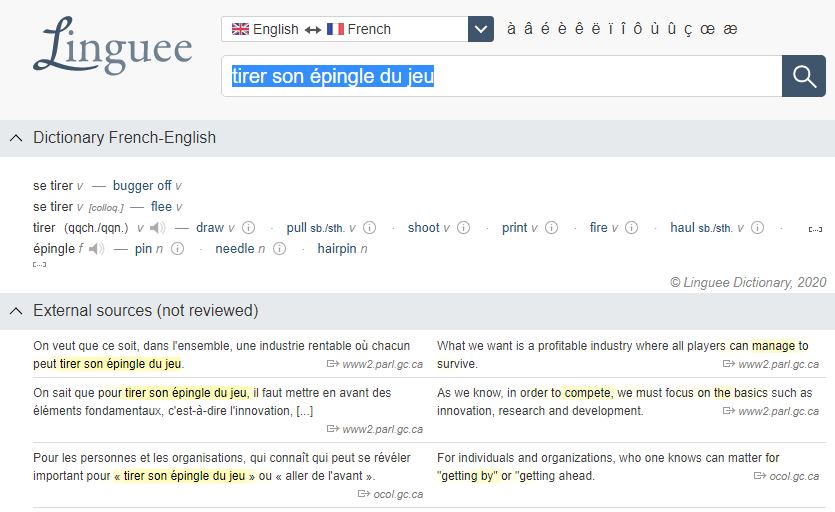 dictionnaire en ligne - Linguee