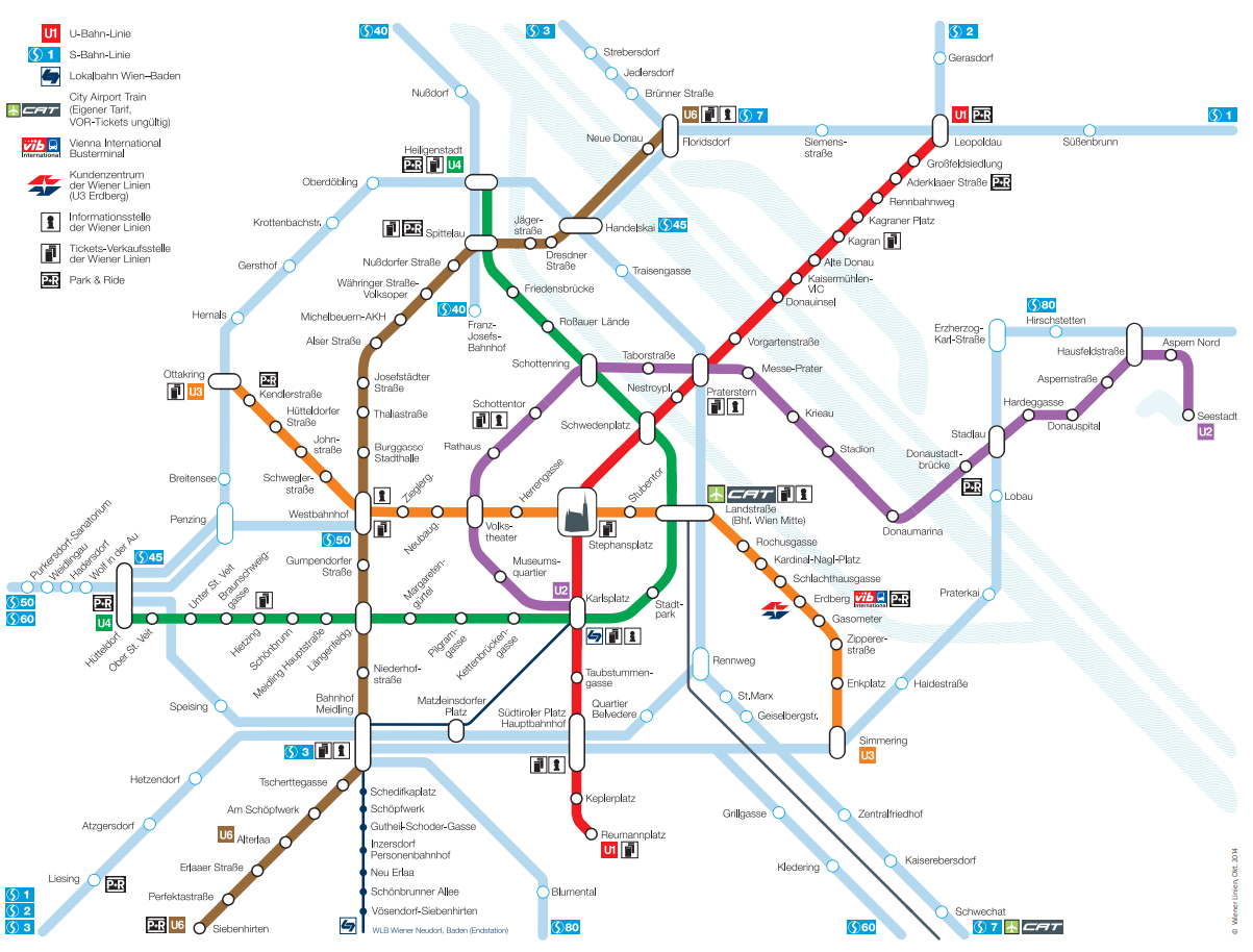 Voyage à Vienne : plan du métro